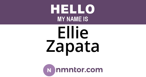 Ellie Zapata