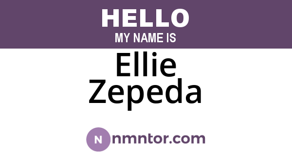 Ellie Zepeda