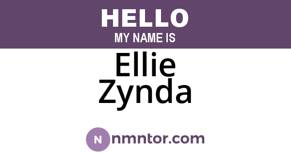 Ellie Zynda