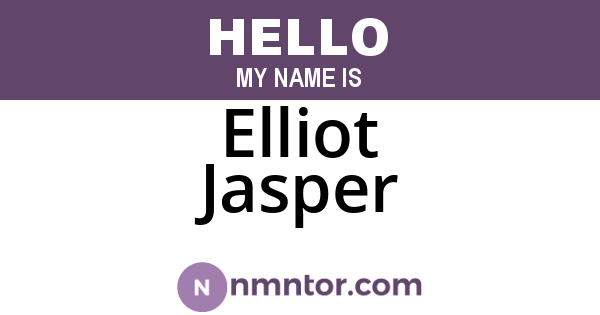 Elliot Jasper