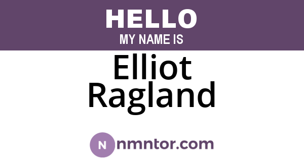 Elliot Ragland