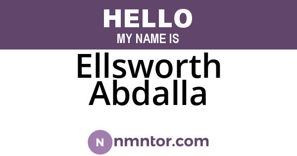 Ellsworth Abdalla