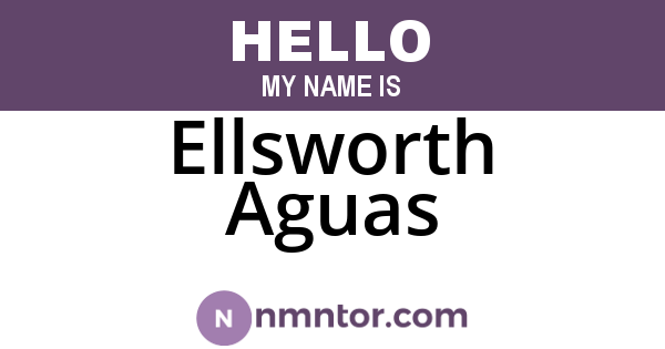 Ellsworth Aguas