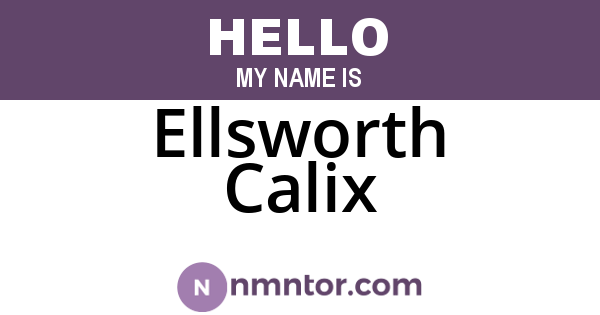 Ellsworth Calix