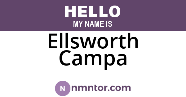 Ellsworth Campa