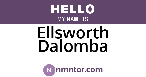 Ellsworth Dalomba