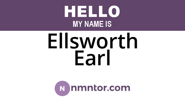 Ellsworth Earl