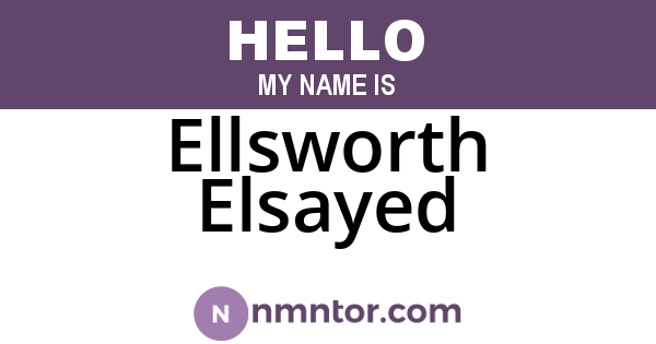 Ellsworth Elsayed