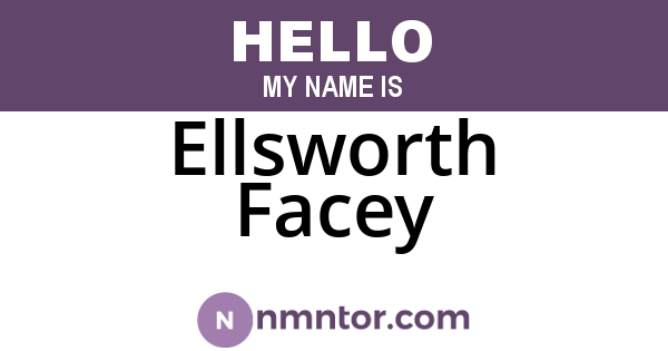 Ellsworth Facey