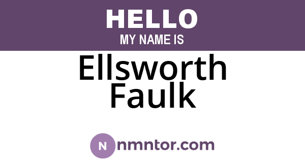 Ellsworth Faulk