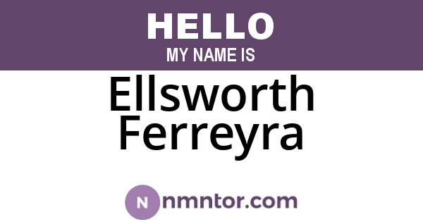 Ellsworth Ferreyra