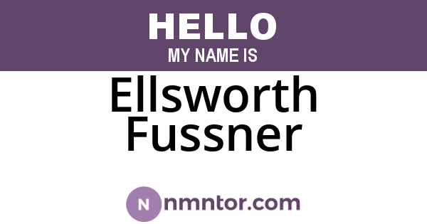 Ellsworth Fussner