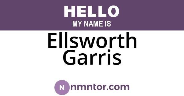 Ellsworth Garris