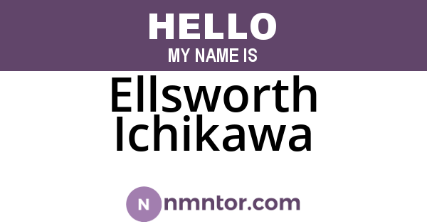 Ellsworth Ichikawa