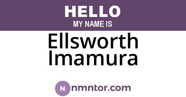 Ellsworth Imamura