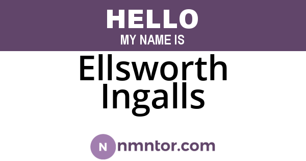 Ellsworth Ingalls