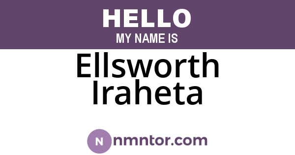 Ellsworth Iraheta