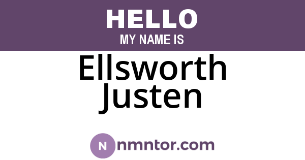 Ellsworth Justen