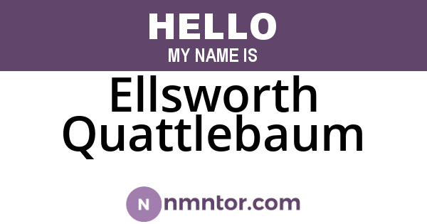 Ellsworth Quattlebaum