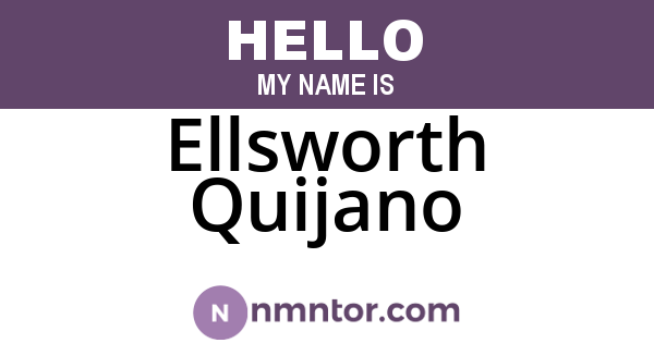 Ellsworth Quijano