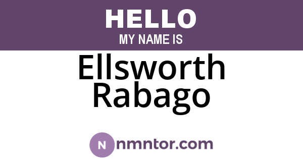 Ellsworth Rabago