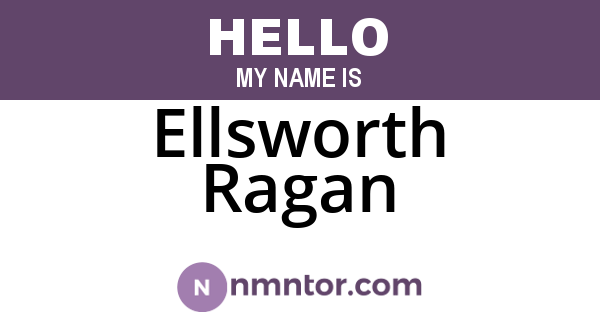 Ellsworth Ragan