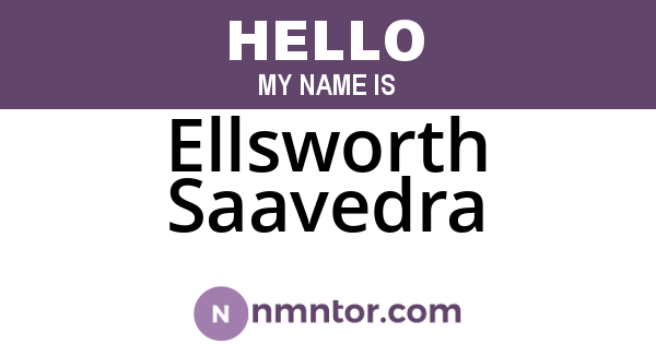 Ellsworth Saavedra