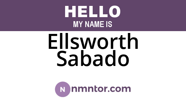 Ellsworth Sabado