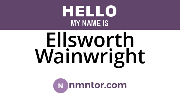 Ellsworth Wainwright