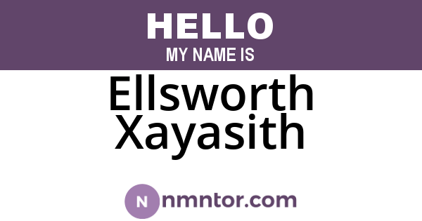 Ellsworth Xayasith