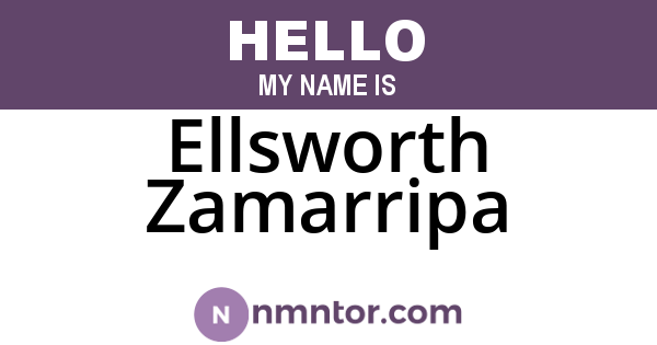 Ellsworth Zamarripa