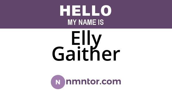 Elly Gaither