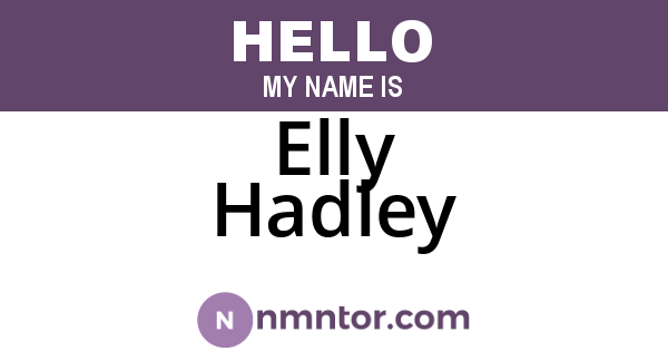 Elly Hadley