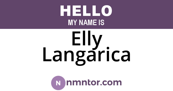 Elly Langarica