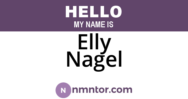 Elly Nagel