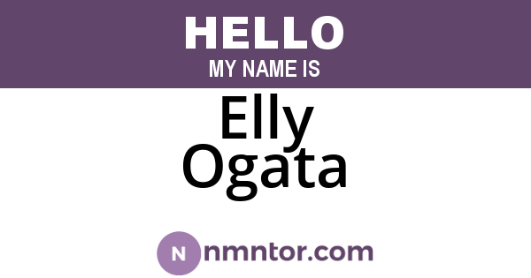 Elly Ogata