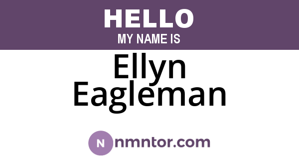 Ellyn Eagleman