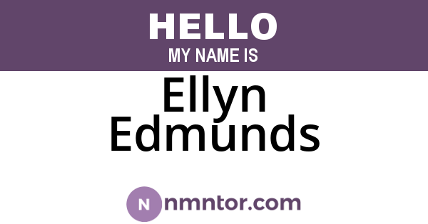 Ellyn Edmunds