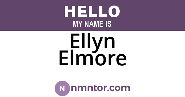Ellyn Elmore