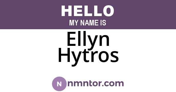 Ellyn Hytros
