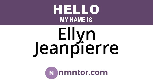 Ellyn Jeanpierre