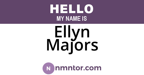 Ellyn Majors