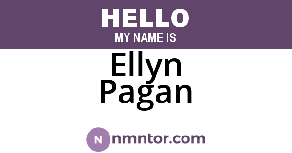 Ellyn Pagan