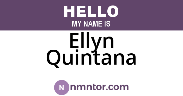 Ellyn Quintana
