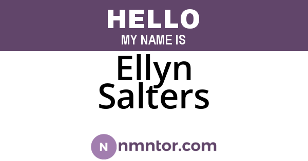 Ellyn Salters