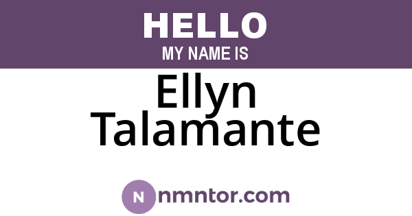 Ellyn Talamante