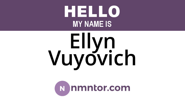 Ellyn Vuyovich