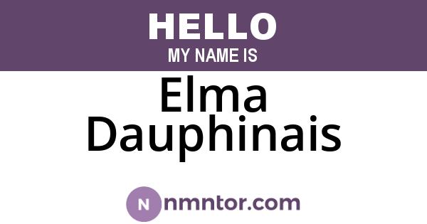 Elma Dauphinais