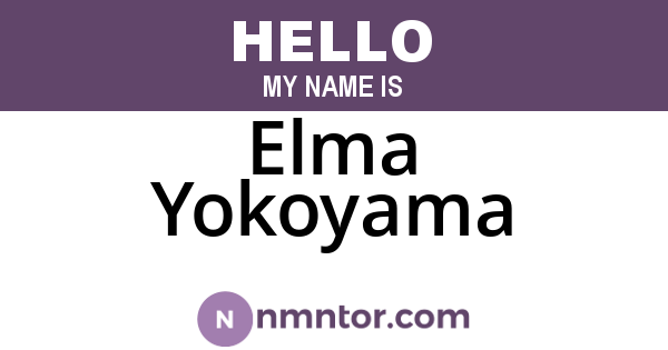 Elma Yokoyama