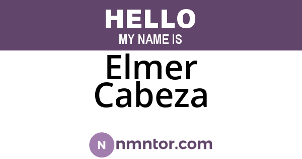 Elmer Cabeza